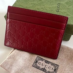 GUCCI  Micro Guccissima Card holder (Authentic)